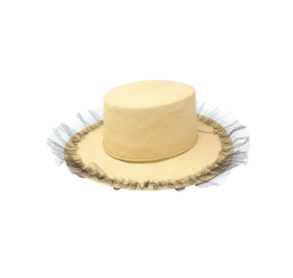 Women's Panama Hats-Sensi Studio Tulle Cordovan