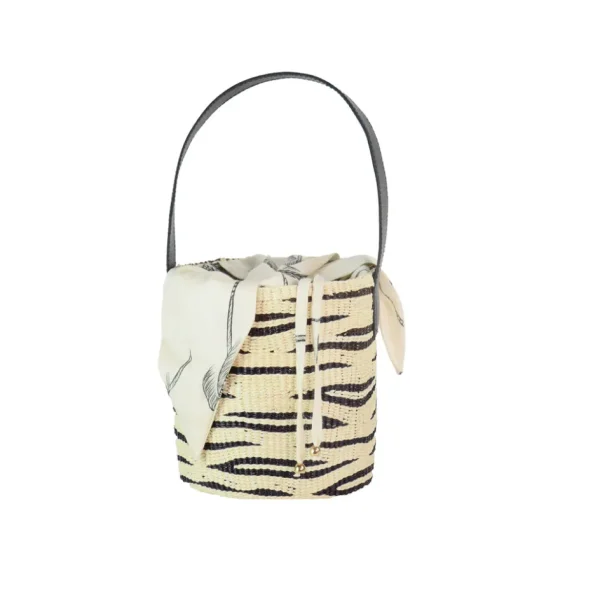 Handbags-Sensi Studio Zebra Bucket